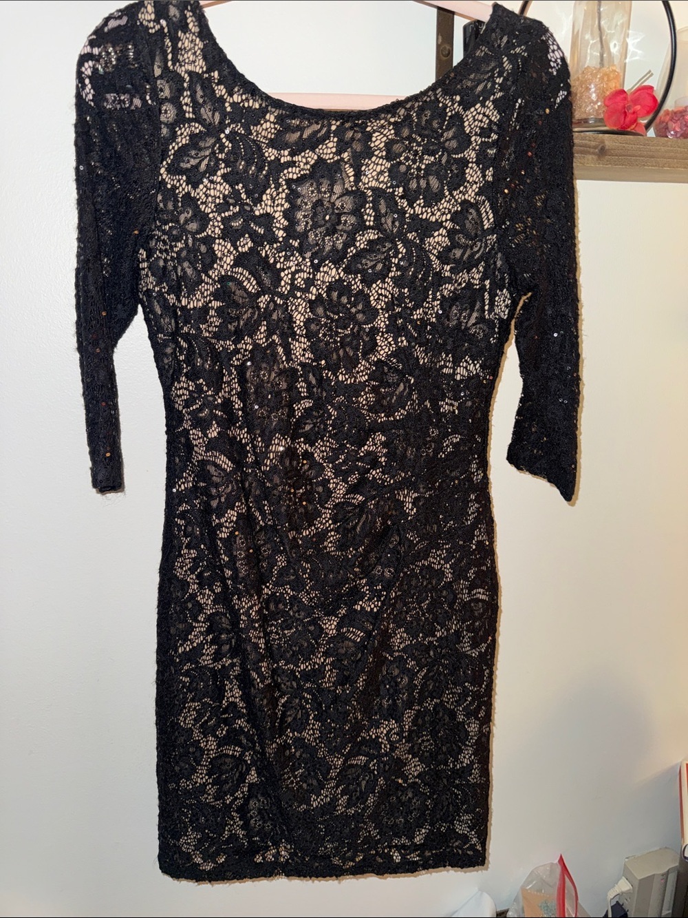 Black Lace Sheath Dress - Elegant Women's Party Dress